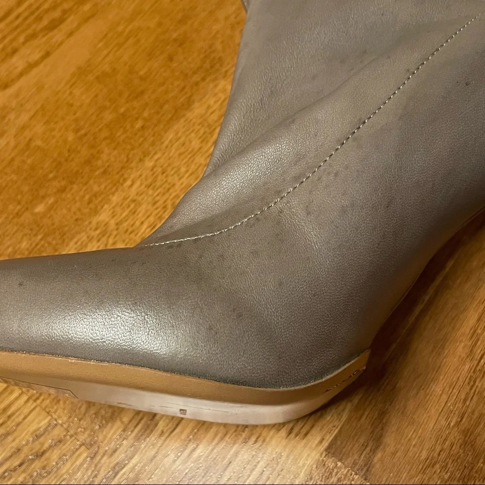 Chloe Grey Heeled Sock Bootie - Picture 5 of 15